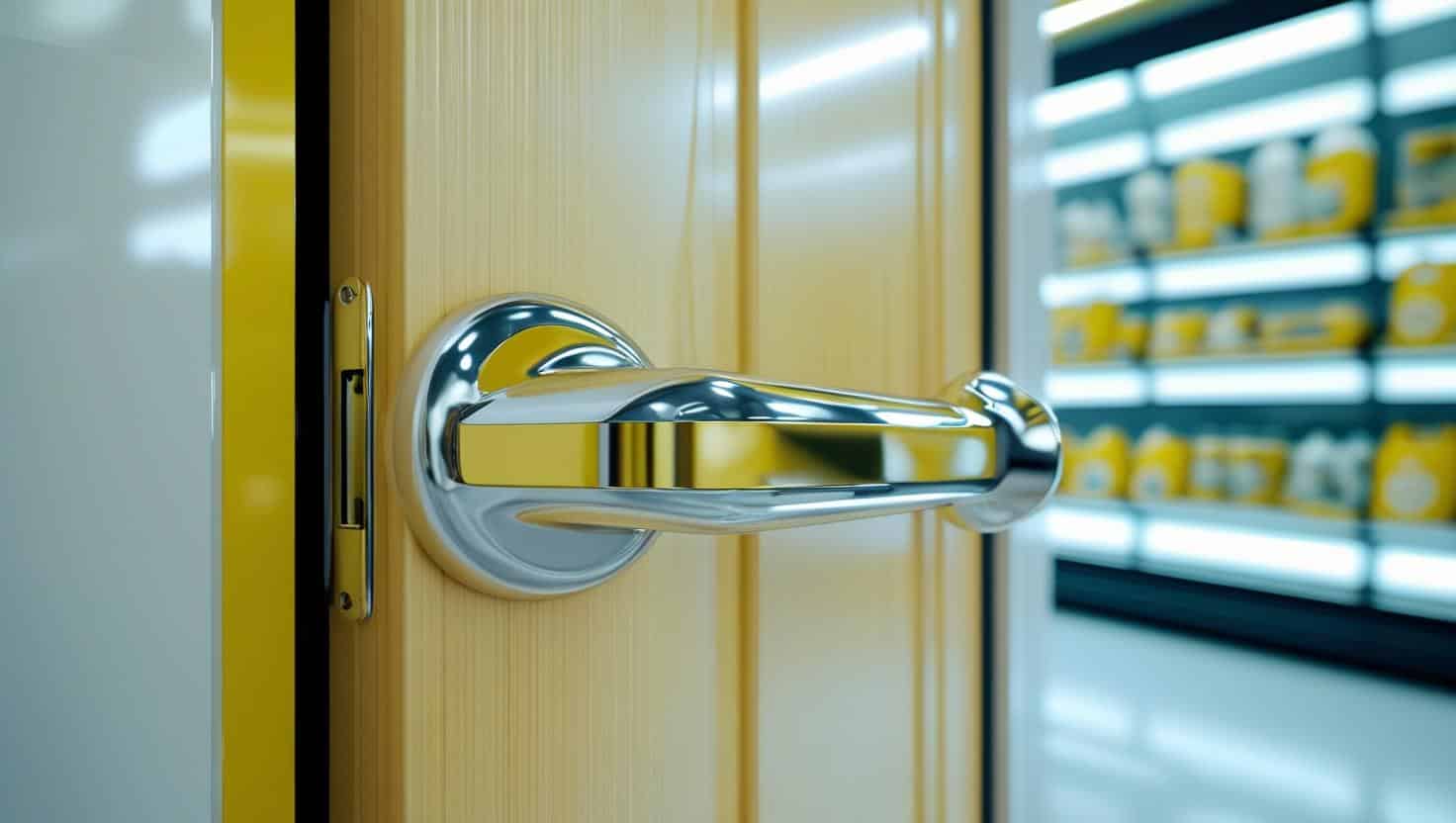 コンビニ店内のトイレのドア